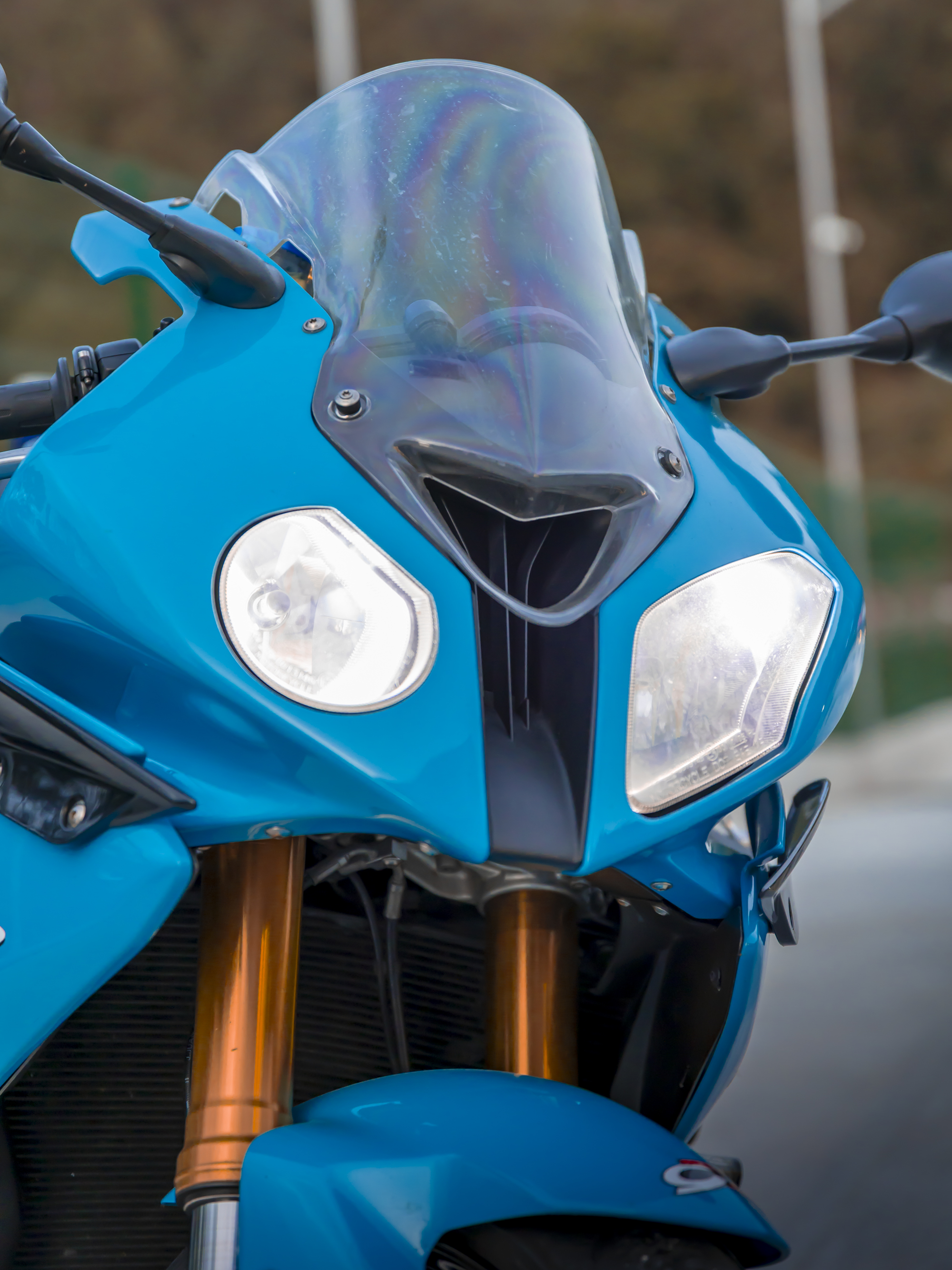 BMW S1000RR Blue - Side Profile